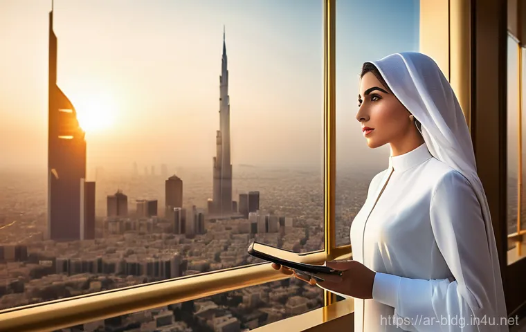 건축산업기사와 건축 관련 법규 이해 - **Prompt 1: The Visionary Arab Architect**
    "A confident and distinguished Arab female architect,...