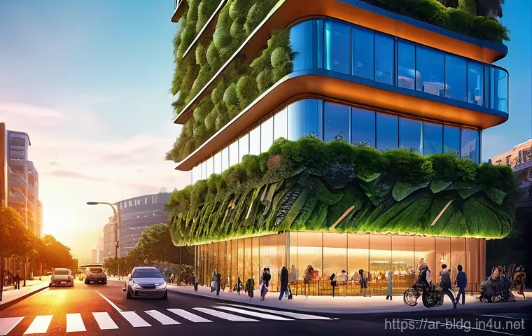 건축산업분야에서의 국제 설계 기준 - **Prompt:** A state-of-the-art, sustainable skyscraper in a vibrant, futuristic cityscape at sunset....